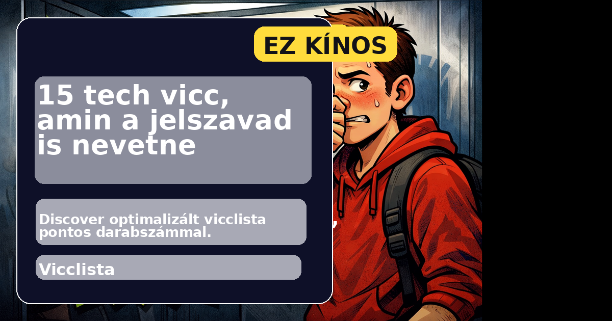 15 tech vicc, amin a jelszavad is nevetne borítókép