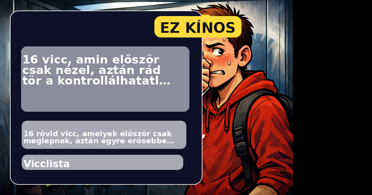 16 vicc, amin először csak nézel, aztán rád tör a kontrollálhatatlan röhögés borítókép