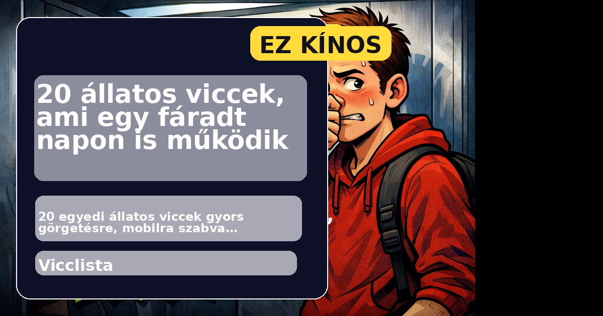 20 állatos viccek, ami egy fáradt napon is működik főképe