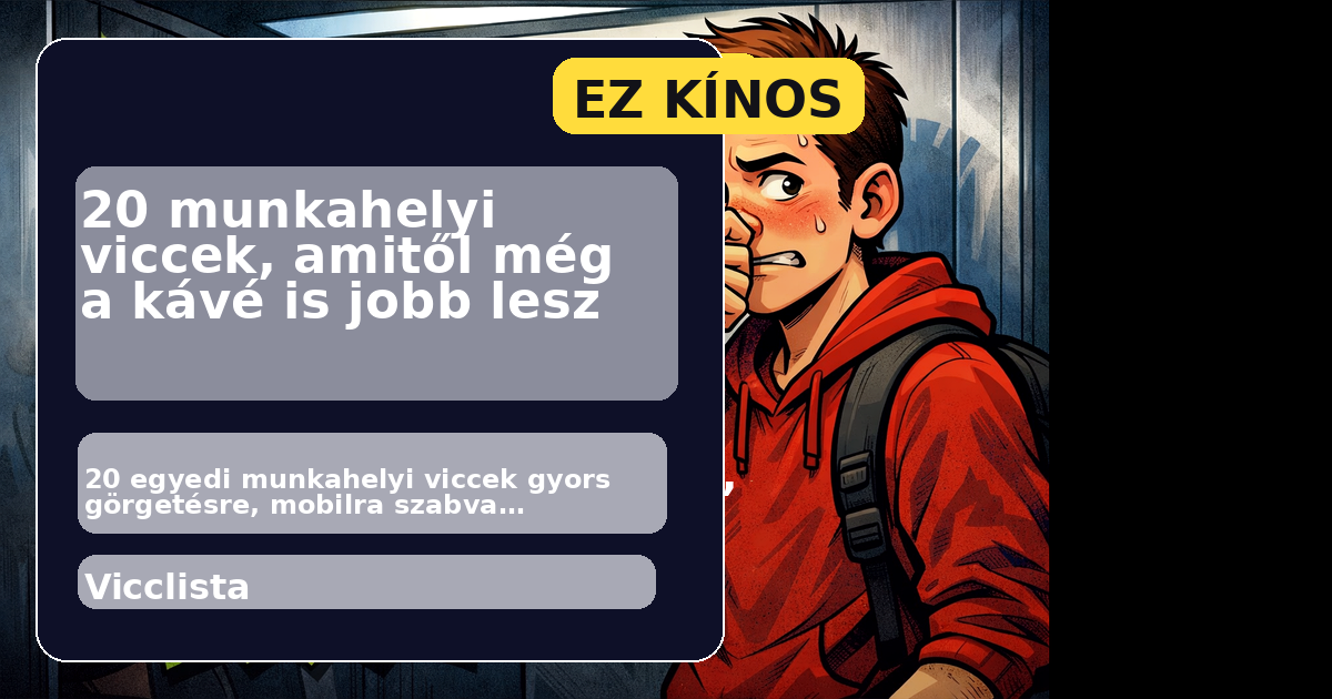 20 munkahelyi viccek, amitől még a kávé is jobb lesz főképe