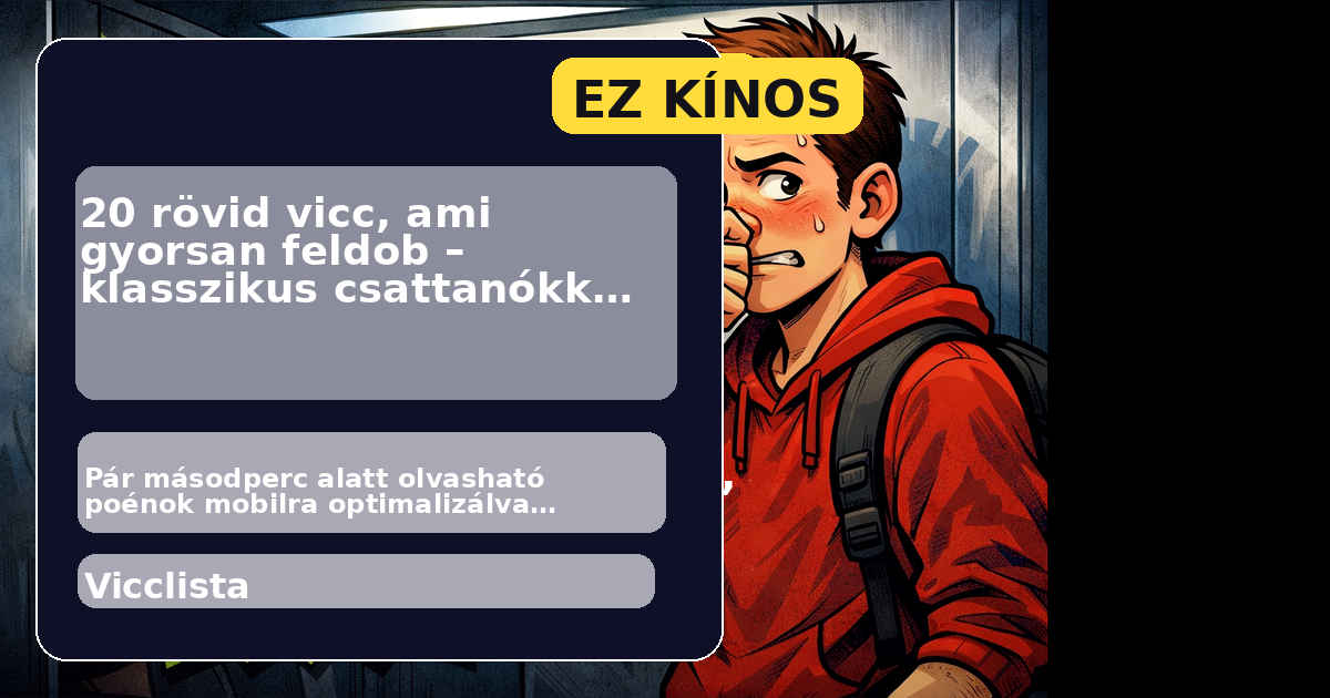 20 rövid vicc, ami gyorsan feldob – klasszikus csattanókkal #6 főképe