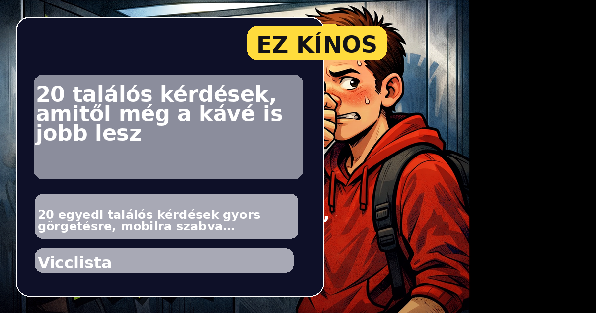 20 találós kérdések, amitől még a kávé is jobb lesz főképe