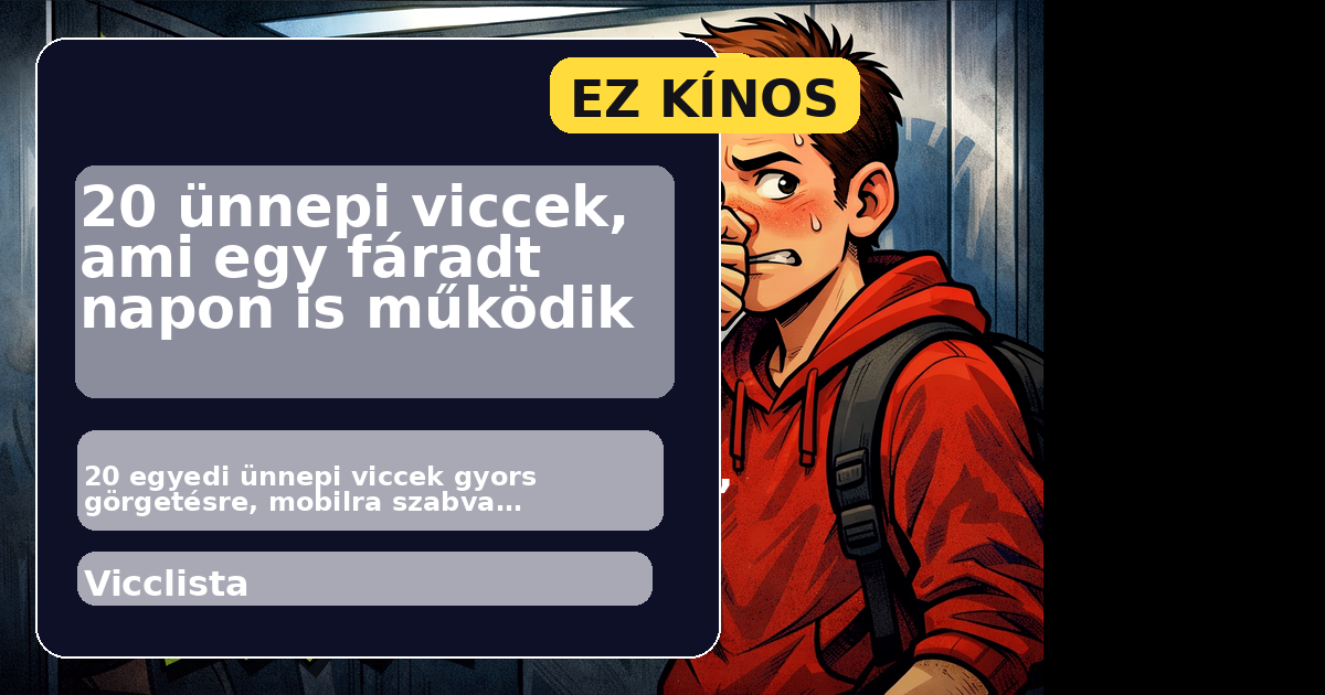 20 ünnepi viccek, ami egy fáradt napon is működik főképe
