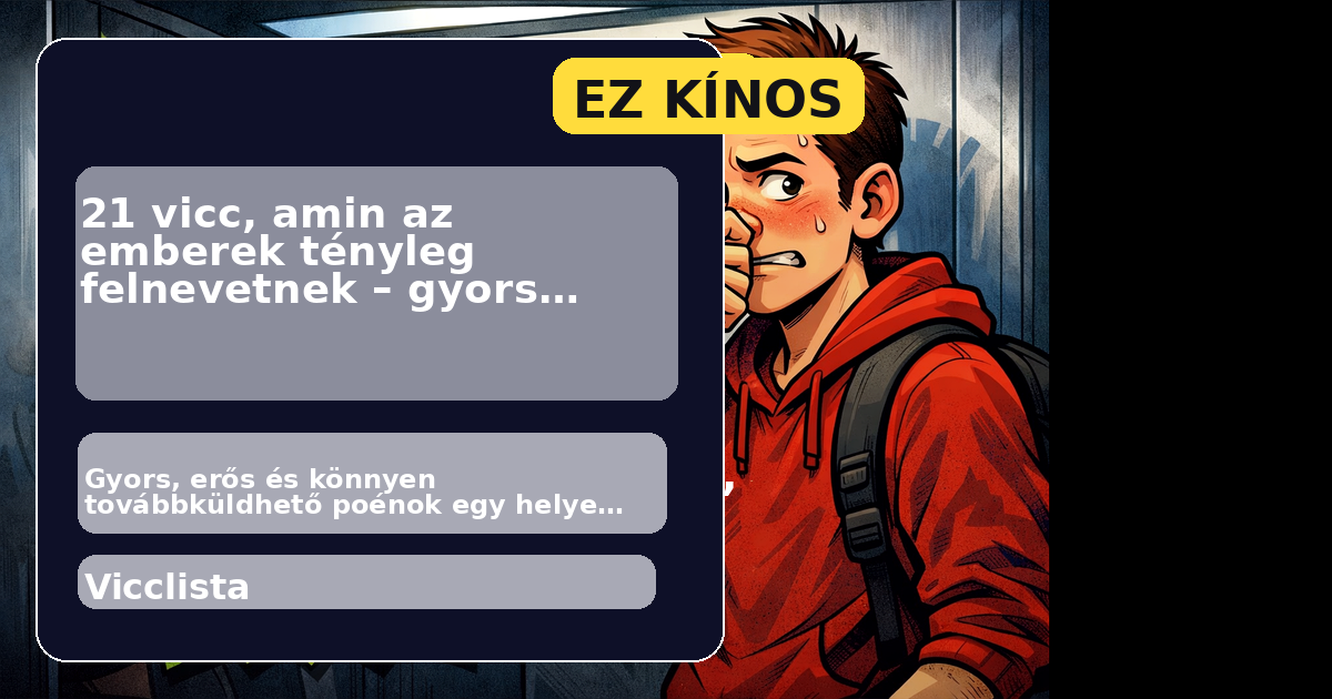 Rövid viccek listája gyors csattanókkal