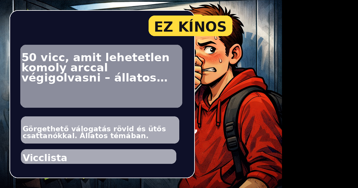 50 vicc, amit lehetetlen komoly arccal végigolvasni – állatos témában #6 főképe