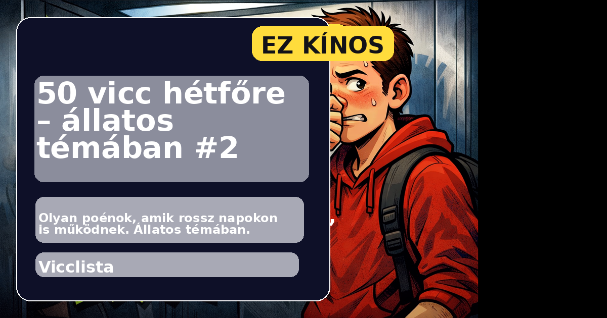 50 vicc hétfőre – állatos témában #2 főképe