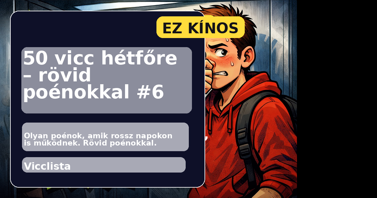 50 vicc hétfőre – rövid poénokkal #6 főképe