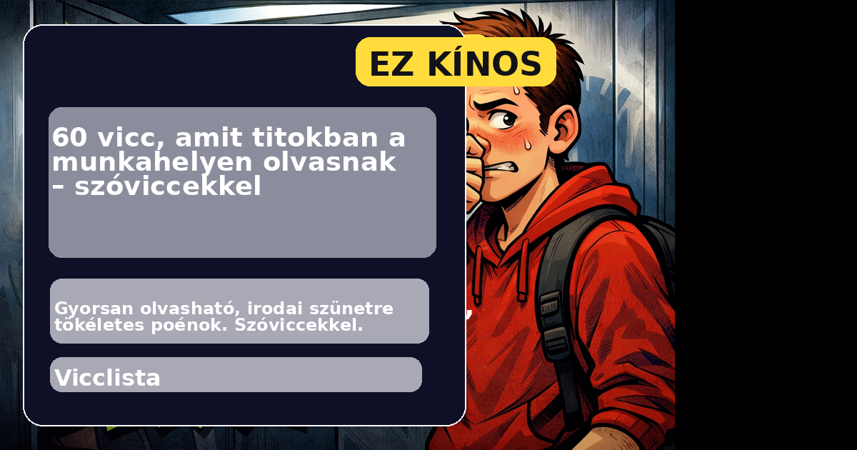 60 vicc, amit titokban a munkahelyen olvasnak – szóviccekkel főképe