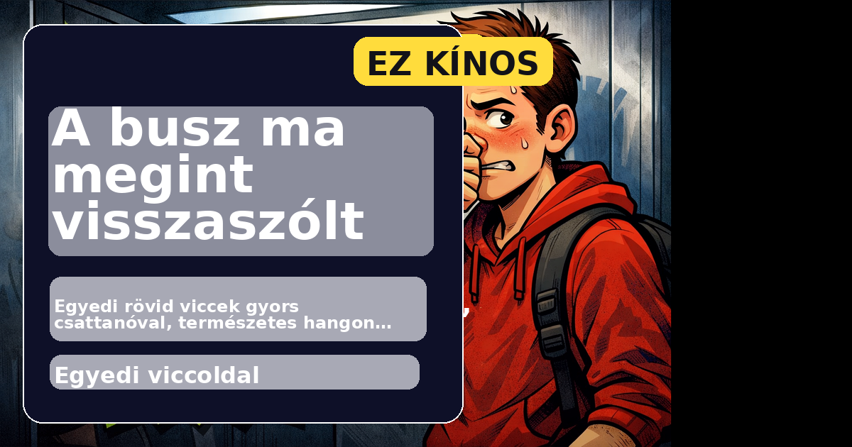 A busz ma megint visszaszólt főképe