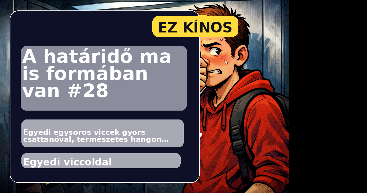 A határidő ma is formában van #28 főképe