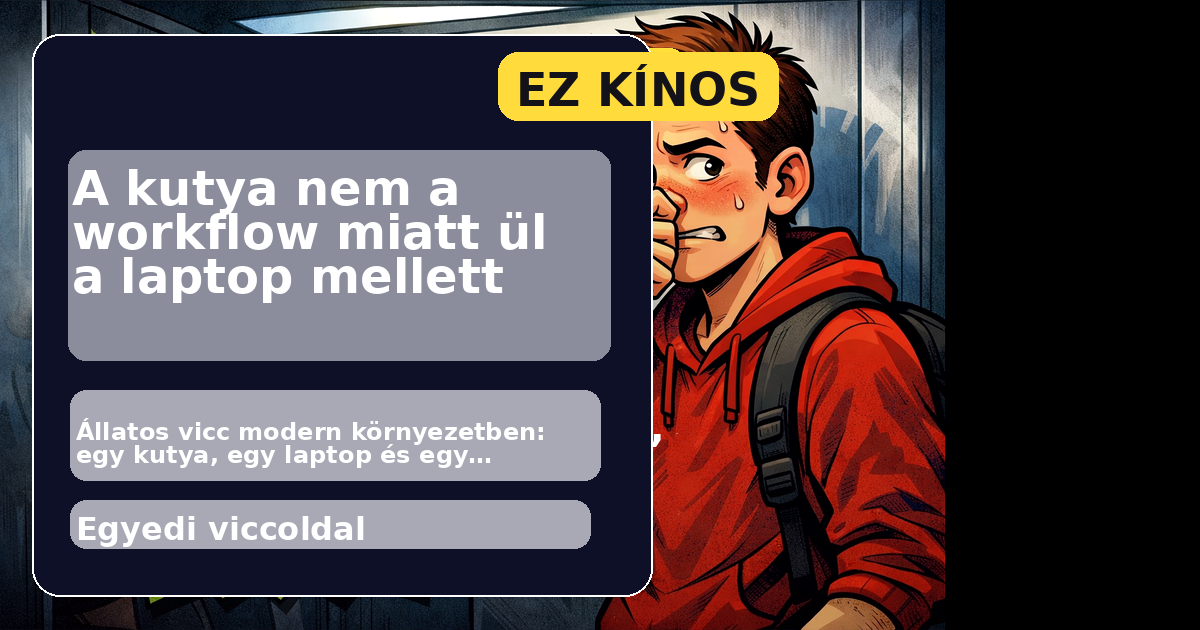 Kutya laptop mellett tech környezetben