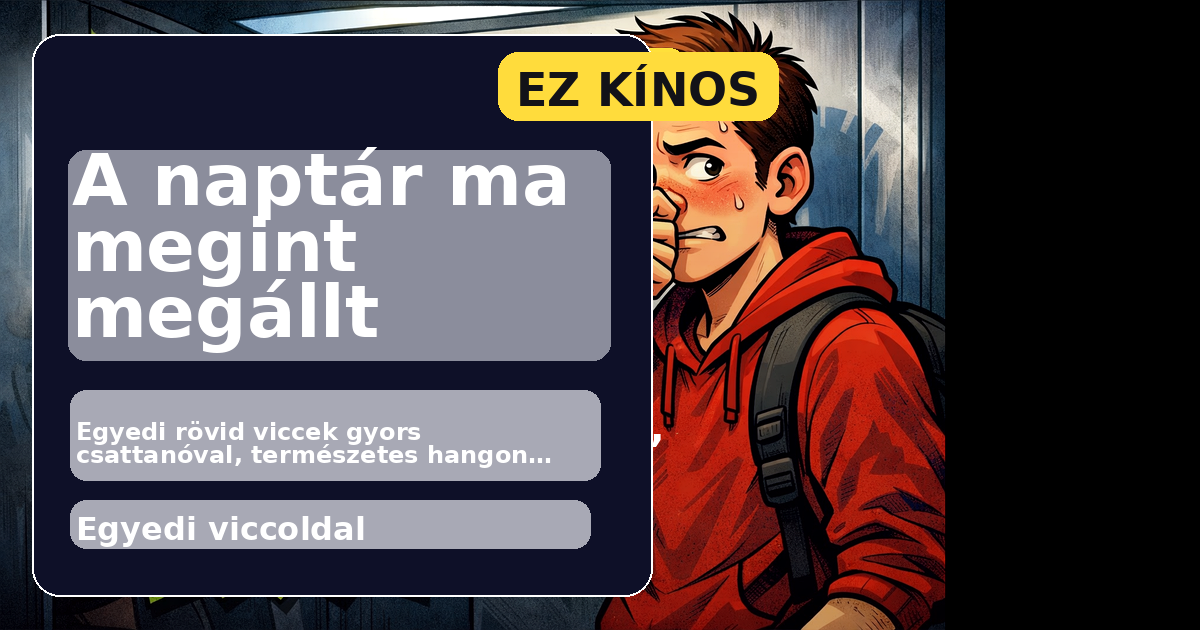A naptár ma megint megállt főképe