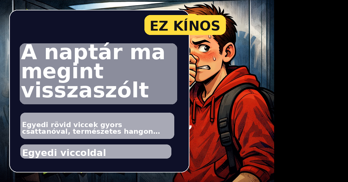 A naptár ma megint visszaszólt főképe