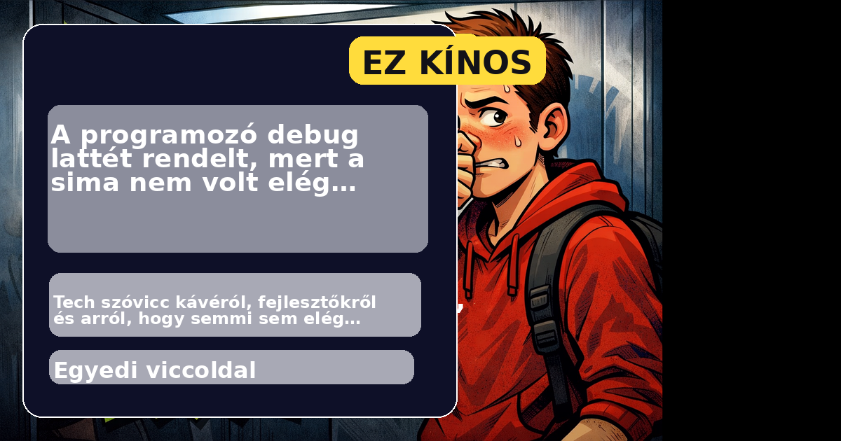 Tech vicc kávézóban programozóval