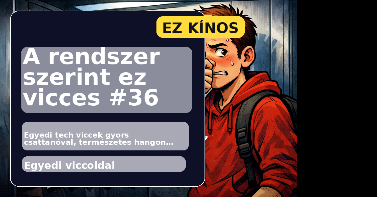 A rendszer szerint ez vicces #36 főképe