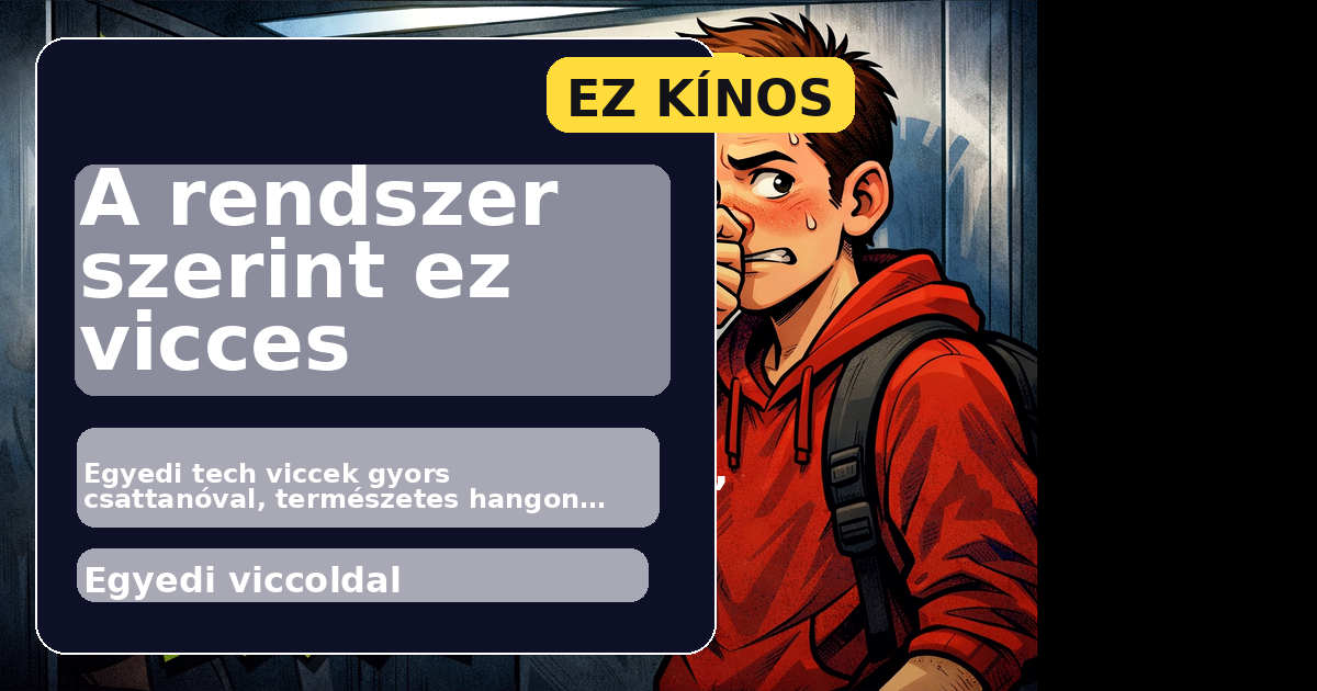 A rendszer szerint ez vicces főképe