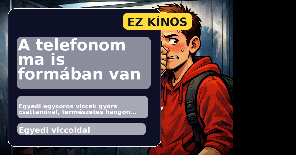 A telefonom ma is formában van főképe