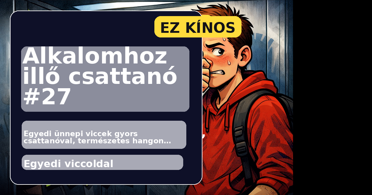 Alkalomhoz illő csattanó #27 főképe