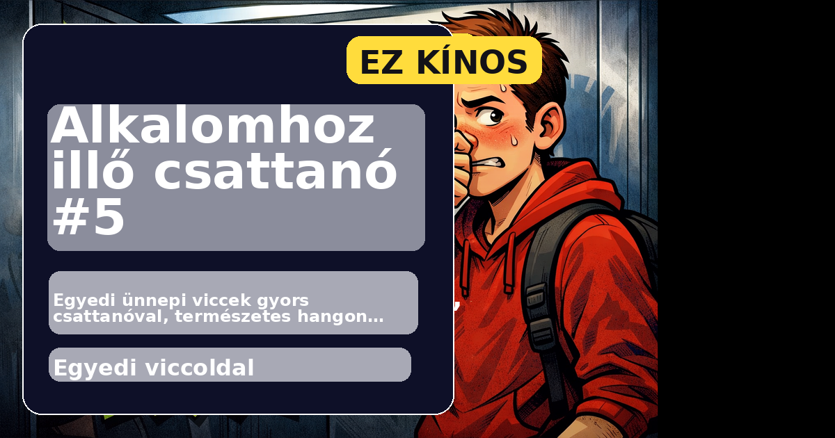 Alkalomhoz illő csattanó #5 főképe