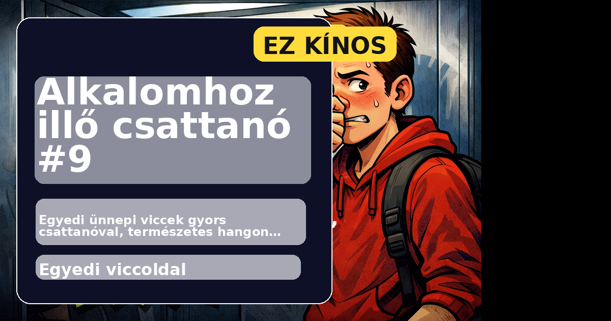 Alkalomhoz illő csattanó #9 főképe