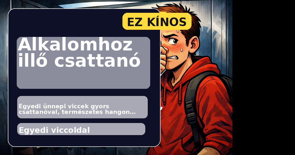 Alkalomhoz illő csattanó főképe