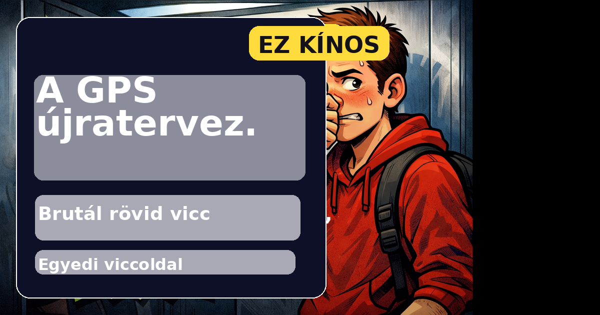 A GPS újratervez.