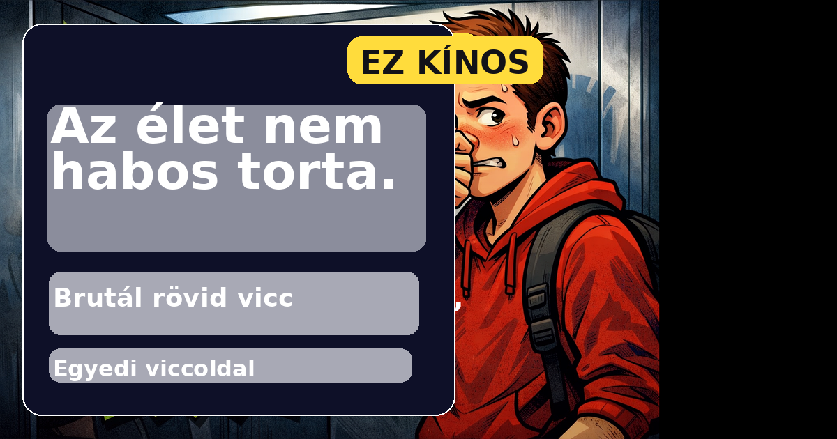 Az élet nem habos torta.