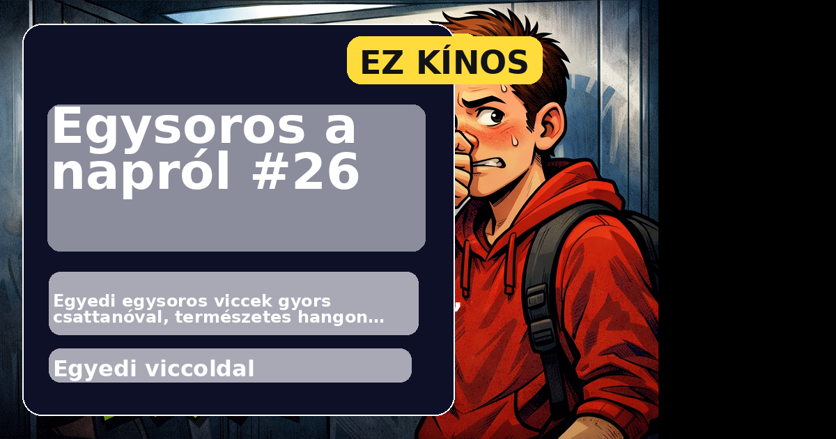 Egysoros a napról #26 főképe