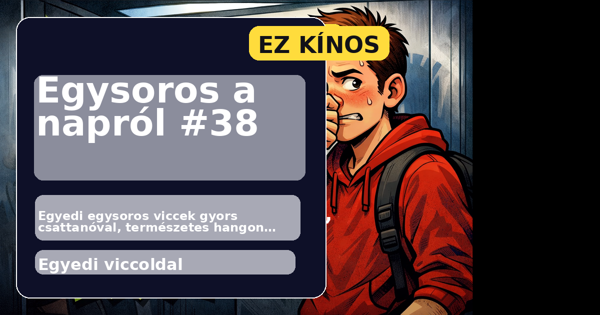 Egysoros a napról #38 főképe