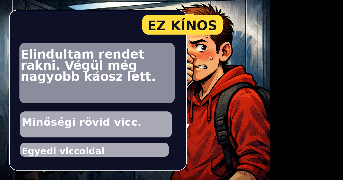 Elindultam rendet rakni. Végül még nagyobb káosz lett.