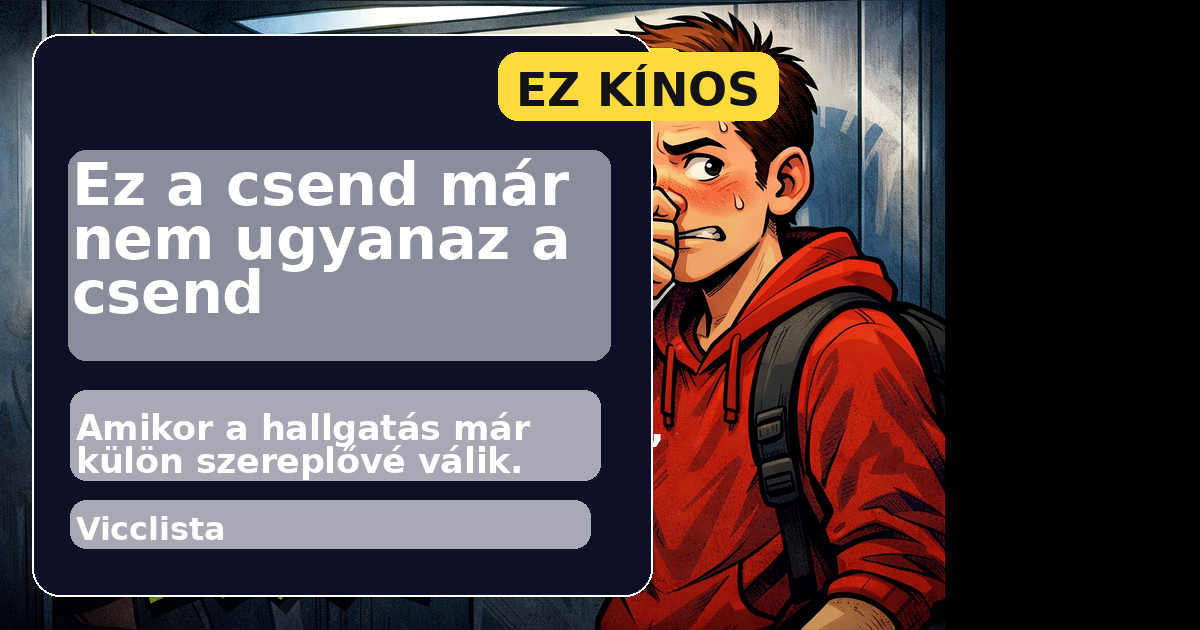 Ez a csend már nem ugyanaz a csend Discover képe