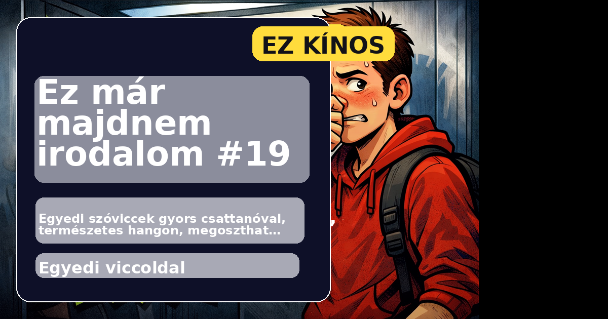 Ez már majdnem irodalom #19 főképe