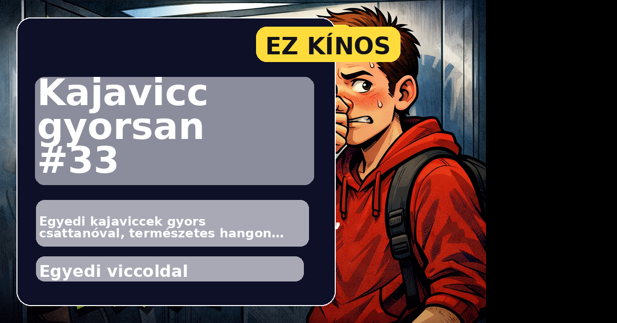 Kajavicc gyorsan #33 főképe