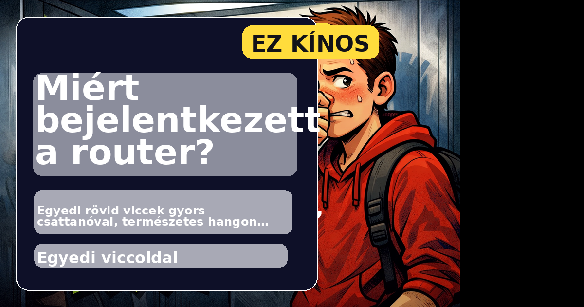 Miért bejelentkezett a router? főképe