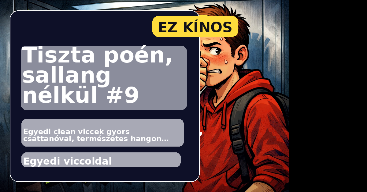 Tiszta poén, sallang nélkül #9 főképe