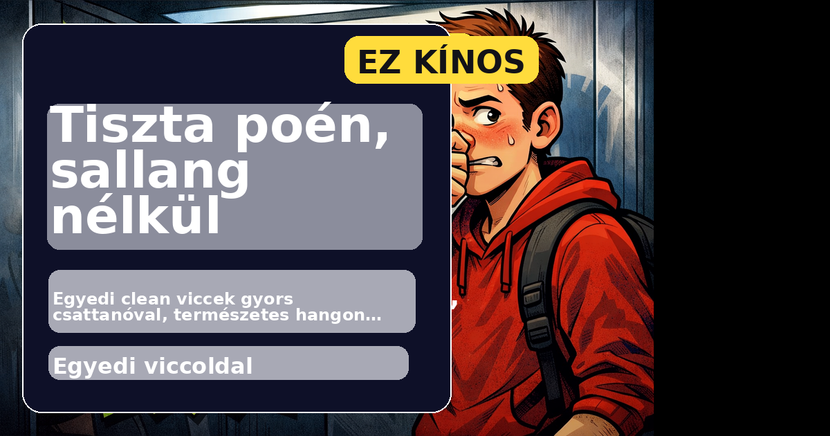Tiszta poén, sallang nélkül főképe