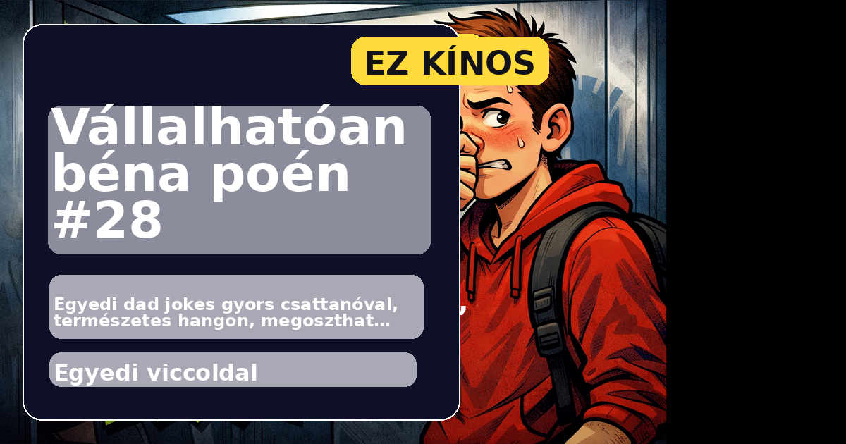 Vállalhatóan béna poén #28 főképe