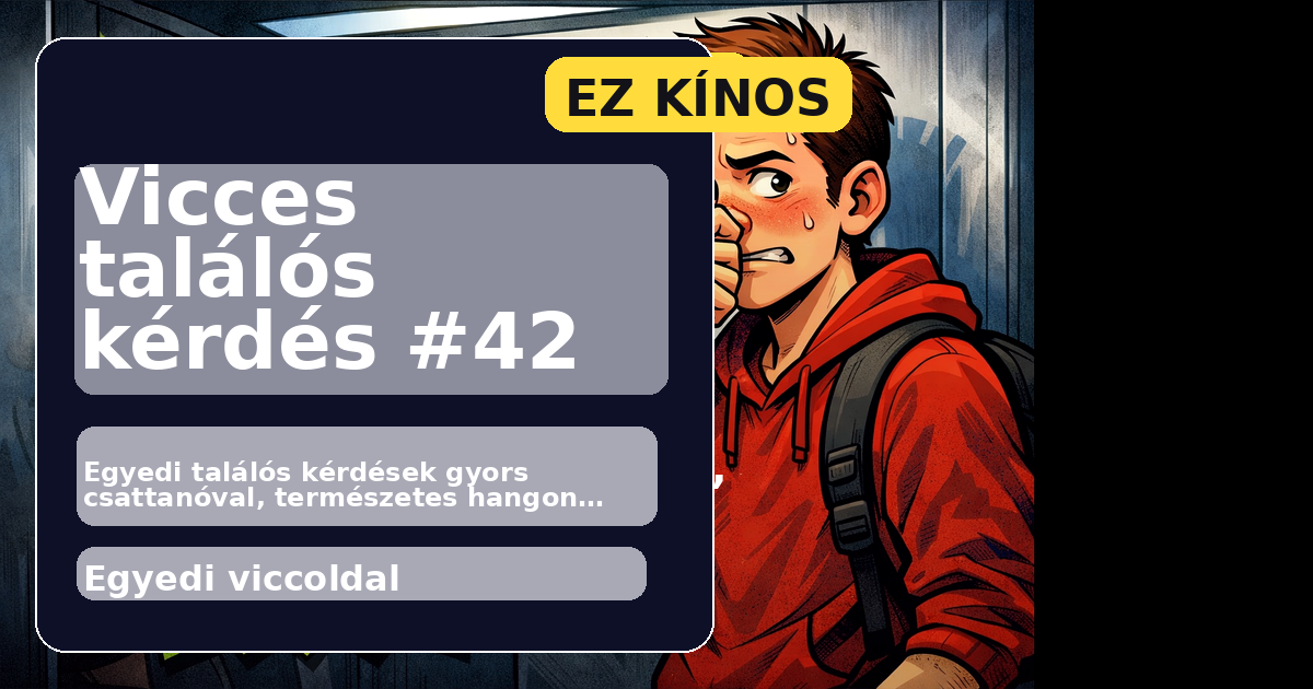 Vicces találós kérdés #42 főképe